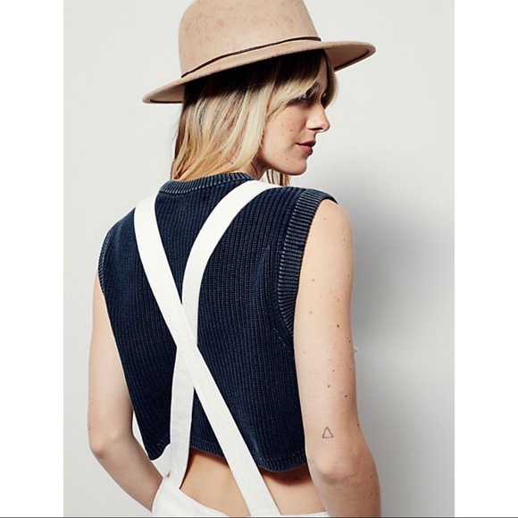 Free People FP Washed Denim Overalls - Picture 4 of 5